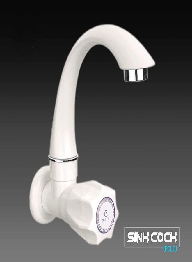 Cossimo PVC Sink Cock Tap with Foam Flow for Kitchen Sink - Pack of 1, White, Chrome - Image 5